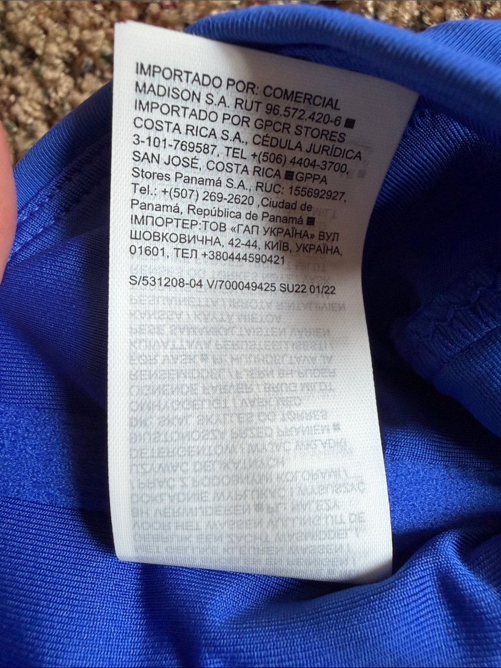 Athleta Royal Blue Triangle Tankini Swim Top - Picture 4 of 9
